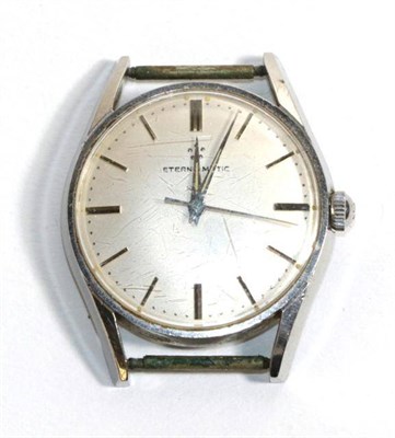 Lot 66 - A gents stainless steel Eterna-Matic wristwatch