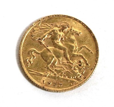 Lot 73 - A 1915 gold half sovereign