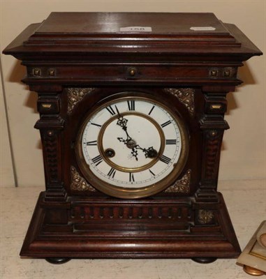 Lot 158 - A Junghan's walnut veneered striking mantel clock