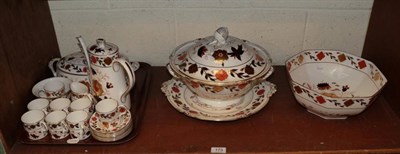 Lot 173 - Royal Crown Derby including soup tureen, cover and stand, a large octagonal bowl, a vegetable...