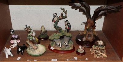 Lot 185 - A group of ceramic and other animal models including Border Fine Arts etc