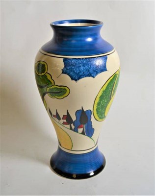 Lot 287 - Bizarre ware Clarice Cliff vase, for Wedgwood, 'Mei Ping' limited edition 46/250, 30cm high,...