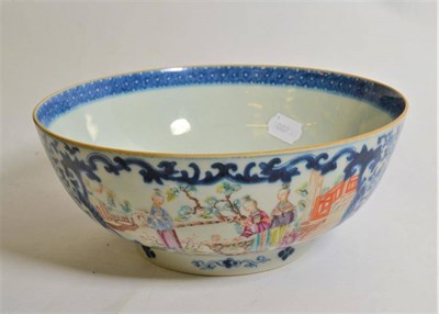 Lot 293 - Chinese porcelain punch bowl, Qianlong (a.f)