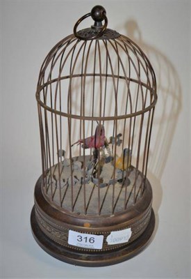 Lot 316 - A reproduction singing bird automaton