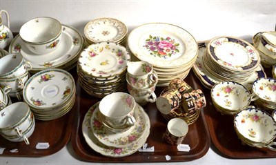 Lot 337 - Three trays of 19th century and later tea wares including Royal Staffordshire, Royal Crown...