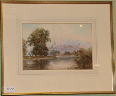 Lot 1022 - W Duncan (19th century), ''Windsor Castle'', signed, watercolour, 18cm by 27cm