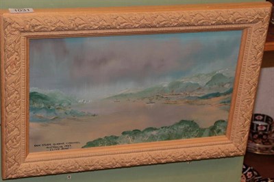 Lot 1031 - Attributed to Clive John (20th century) 'Rain Storm, Queen's Channel Australia 1937', oil on board