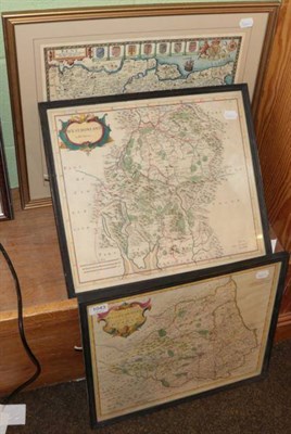 Lot 1043 - Two Robert Morden maps Durham & Westmorland; together with a map of Essex (3)