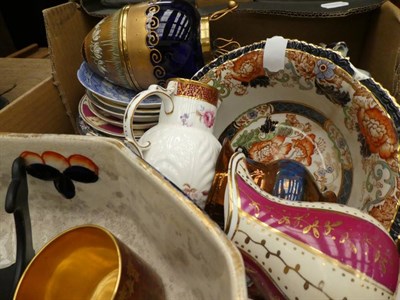 Lot 1114 - A collection of 19th Century and later English and European ceramics including Vienna porcelain tea