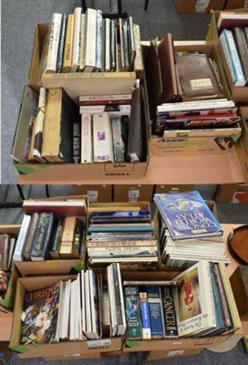 Lot 1147 - Eight boxes of books including a quantity of Christie's Magazine, art reference, cookery reference