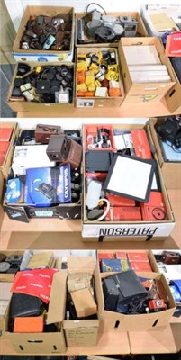 Lot 1169 - Camera related items, a large quantity, including projectors, light meters, paperwork,...