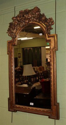 Lot 1301 - A 19th century gilt wood and gesso hall mirror