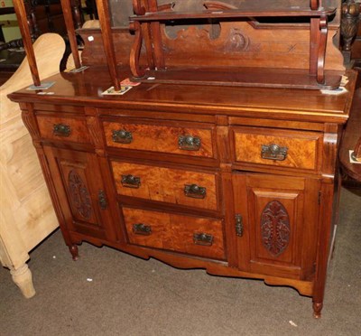 Lot 1327 - A late Victorian walnut sideboard