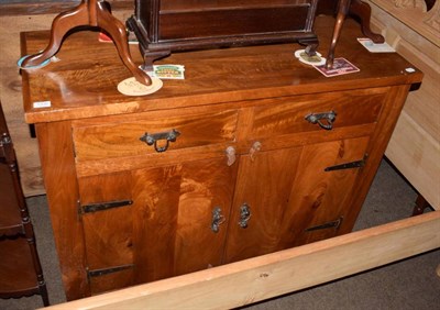 Lot 1330 - A Chinese hardwood sideboard (modern), with two drawers and two cupboard doors