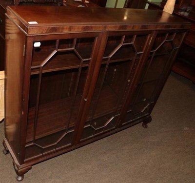 Lot 1331 - A glazed mahogany bookcase