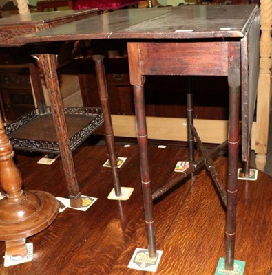 Lot 1341 - A 19th century mahogany Sutherland table in the aesthetic taste