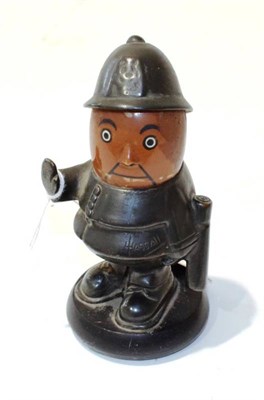 Lot 21 - A Rare Accessory Mascot by John Hassall, as Robert the Comical Policeman, the black painted on...