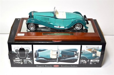 Lot 49 - Bauer Bugatti Royale Roadster Esders 1:18 scale model, on display stand (E box G)