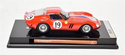 Lot 60 - Amalgam Collection Ferrari 250 GTO 1:18 Scale in display case with book