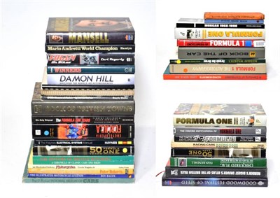 Lot 73 - Formula 1 and Car Interest: 37 volumes, mainly hardbacks, to include Formula 1 The...