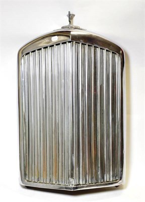 Lot 214 - A Bentley Chrome Radiator, with enamelled wing badge and screw-cap radiator cap with winged B...