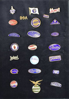 Lot 217 - Twenty-Three Enamel Lapel Badges, to include Armstrong Siddeley, Triumph, James, Zenith, BSA,...