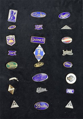 Lot 218 - Twenty-Four Assorted Lapel Badges, mainly enamelled examples, to include Bean, Chatyor-Lea, Humber