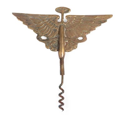 Lot 233 - Austin Motor Company: A 1920's Brass Promotional Corkscrew, with double sided wings, 15cm high...