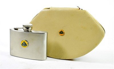 Lot 243 - Lotus Interest: A 1950/60 Accessory Cream Leather Manicure Set; and A 1970's Stainless Steel...