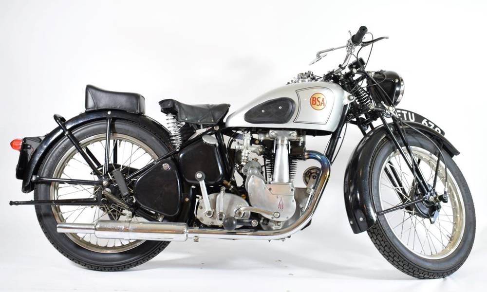 Lot 250 - B.S.A. B21 Registration Number: FTU 679 First Registered: 1938 Engine Size: 250cc Colour: Black and