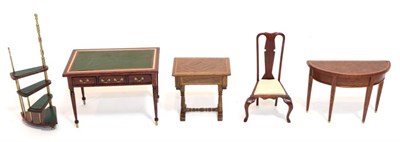 Lot 2004 - Assorted Modern Dolls House Furniture, comprising a Roy Sherwood three drawer writing table...