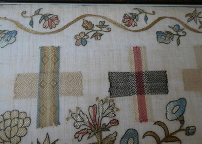 Lot 2079 - Early 19th Century Darning Sampler, Worked By Elizabeth Smith, Aged 14 Years, Dated 1814, worked in