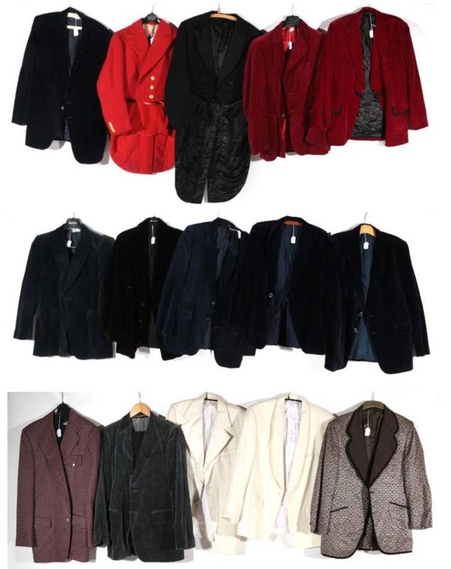 Lot 2159 - Assorted Gentlemen's Evening Jackets, comprising red hunting tails jacket bearing Linlithgow &...