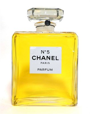 Lot 2224 - Chanel No.5 Advertising Display Dummy Factice, the clear glass bottle with faceted corners and...