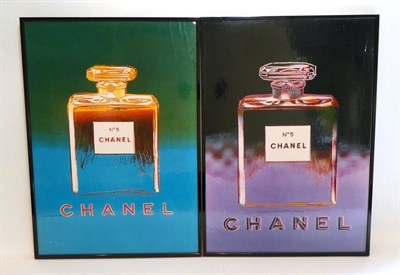 Lot 2230 - After Andy Warhol, Chanel No.5, Two Framed Prints, 59cm by 41.5cm (2)