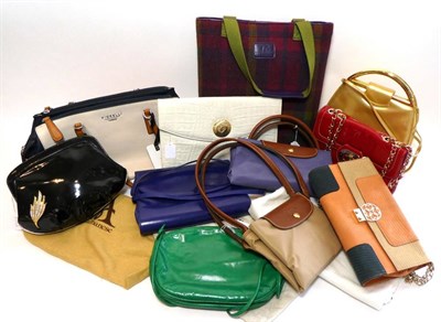 Lot 2240 - Group of Assorted Vintage and Modern Handbags, comprising a Russell & Bromley red patent...