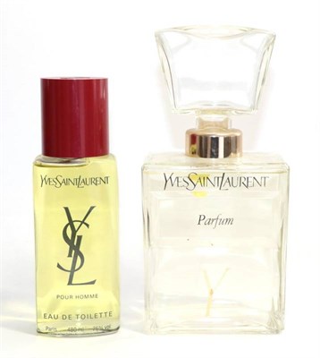 Lot 2243 - Yves Saint Laurent Parfum Advertising Display Dummy Factice, the rectangular glass bottle with...