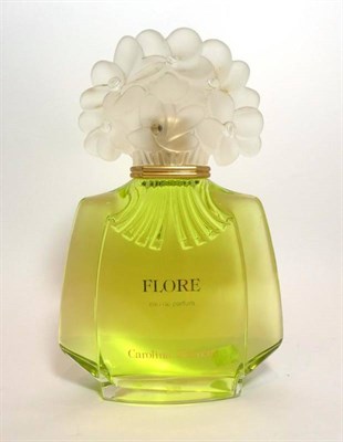 Lot 2247 - Carolina Herrera Flore Eau de Parfum Advertising Display Dummy Factice, the large shaped clear...