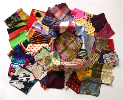 Lot 2276 - Group of Assorted Silk Scarves, including brands such as Jacqmar, Jaeger, Richard Allen, Jane...