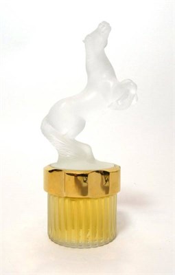Lot 2289 - Lalique Flacon Collection 'Equus' Mascot Factice Scent Bottle (2002), limited edition, the...