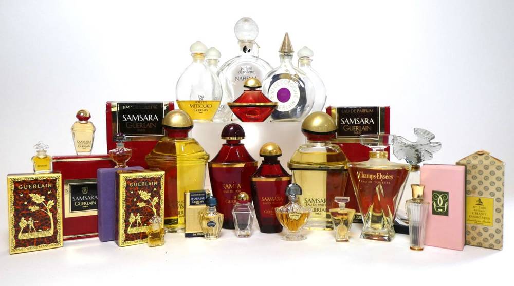 Lot 2294 - Group of Assorted Guerlain Factice and Perfume Bottles, a mixture real fragrance bottles...