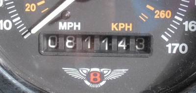 Lot 291 - Bentley Mulsanne  Registration Number: B13 TMH Mileage: 81,155 First Registered: 01-08-1990...