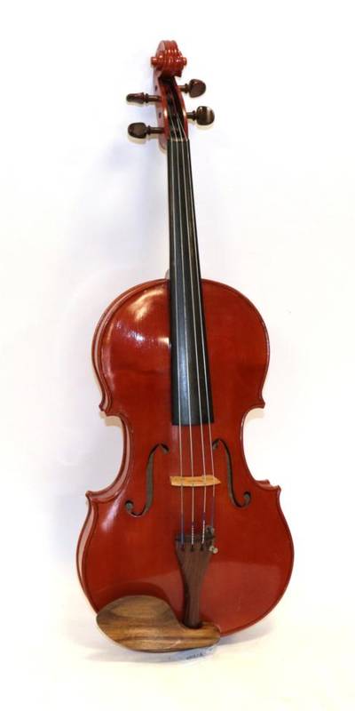 Lot 3001 - Viola 16 1/8'' two piece back, ebony fingerboard, with label 'John Mather, Harrogate 1993 no.29