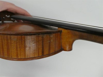 Lot 3006 - Violin 14 1/8'' one piece back, with label 'Joannes Baptista Guadagnini Cremonisis Fecit Taurini C.