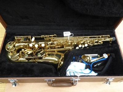 Lot 3011 - Alto Saxophone bell stamped 'Arbiter Pro Sound (London)' no.0108416, with mouthpiece, strap,...