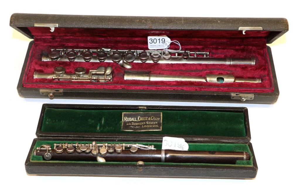 Lot 3019 - Piccolo By Rudall Carte & Co. Ltd. (London) no.79827, length from centre of blowhole 260mm,...