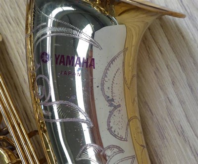 Lot 3021 - Yamaha Bb Tenor Saxophone, model YTS-62, serial no 005586, in lacquer with engraving to bell...