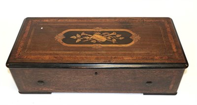 Lot 3050 - A Mandolin Musical Box, Probably By Bremond serial no.15105, circa 1880, playing six aires...