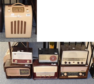 Lot 3064 - Ever Ready Upright Portable Radio; Philips 431; Philips 151U; Philips 3670; Stella 102A;...