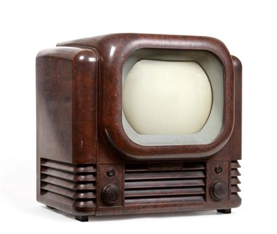 Lot 3068 - A Bush type TV22 Television Receiver, 1950, 405-line standard, 9-inch screen with white mask,...
